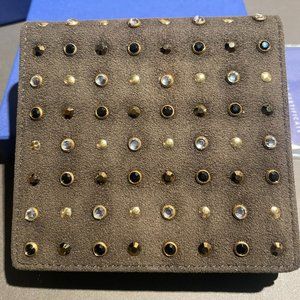 Swarovski Brand NEW Brown leather & suede wallet